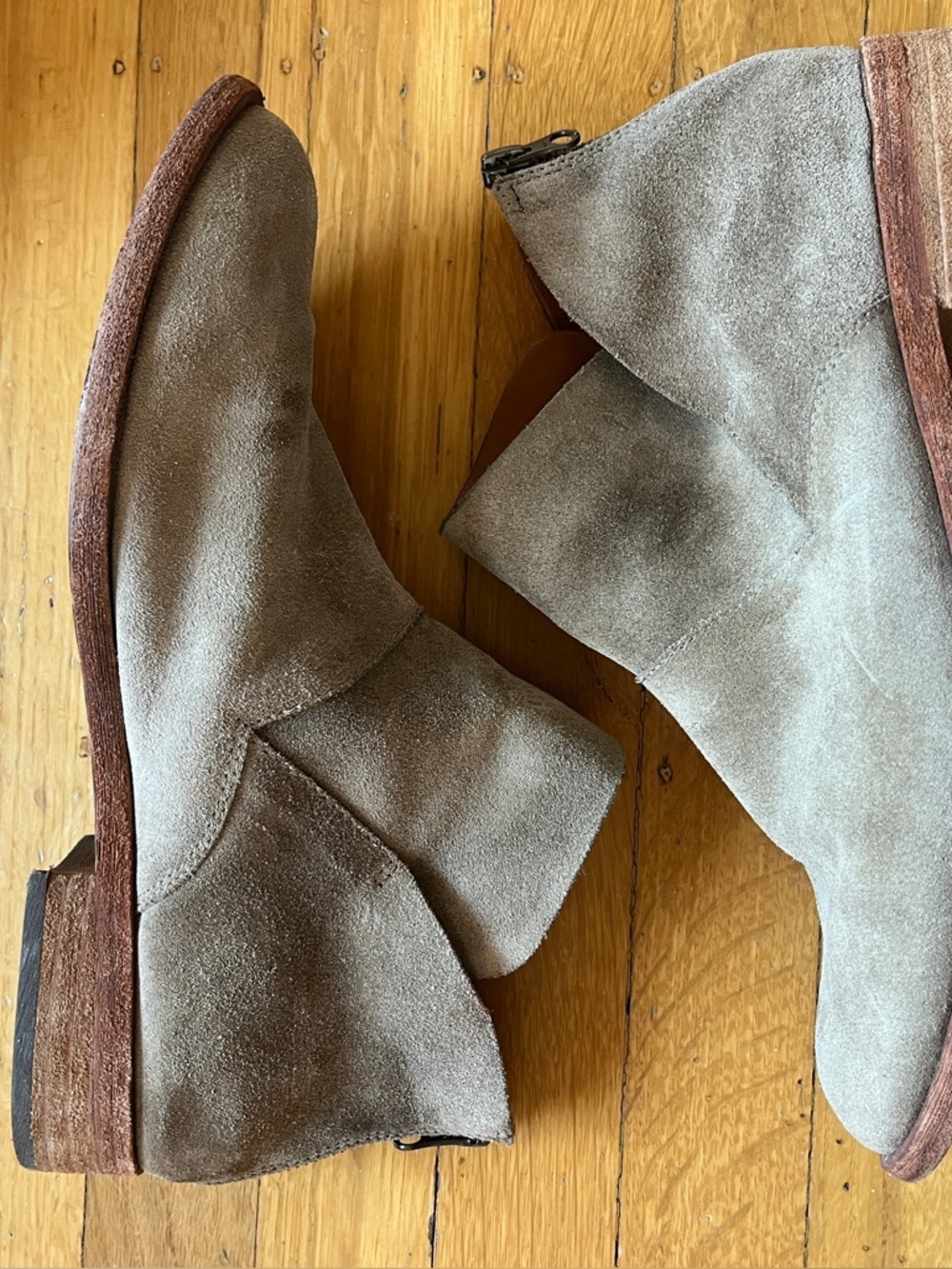 Kork-Ease tan desert boot bootie 9 festival Costal cowgirl suede oxford slip-on